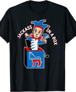 Donkey Biden Box Not My President Anti Biden Political Clown Tee Shirt