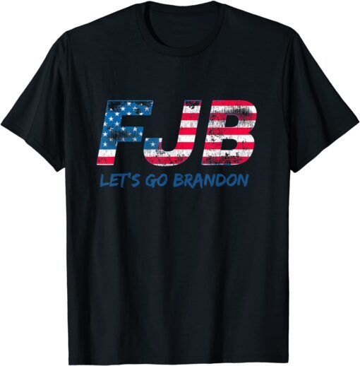 FLB Let's Go Brandon USA Chant Tee Shirt