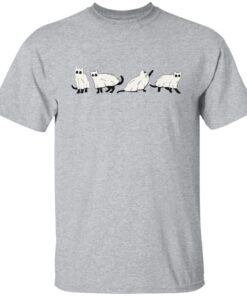 Ghost Cat Halloween Tee shirt