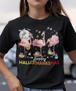 HalloThanksMas Flamingo Classic Shirt