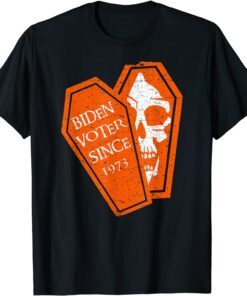 Halloween Costume Joe Biden Voter Dead Skeleton Tee Shirt