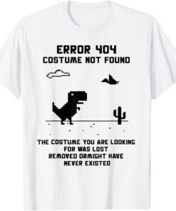 Halloween Error 404 Costume Not Found Coding Programmer T-Shirt