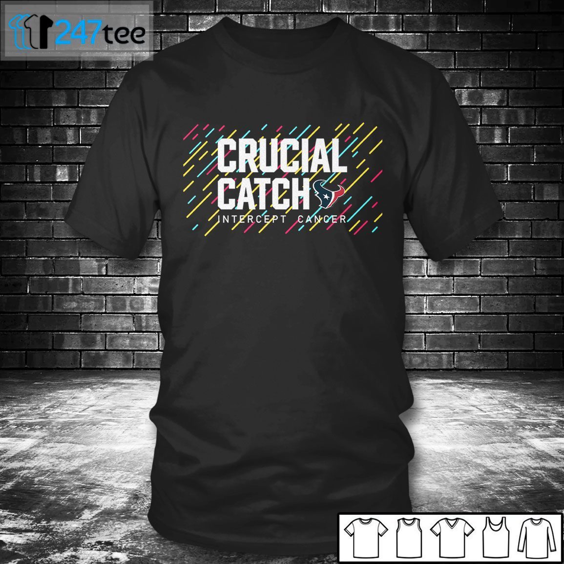 Houston Texans 2021 Crucial Catch Intercept Cancer Tee Shirt Houston Texans 2021 Crucial Catch Intercept Cancer Tee Shirt