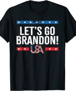 Let's Go Brandon American Flag Impeach Biden 2021 Tee Shirt