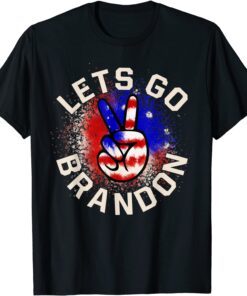 Anti Biden Let's Go Brandon American Flag Impeach Biden Tee Shirt