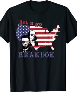 Let's Go Brandon, Benjamin Franklin-Abraham Lincoln Tee Shirt