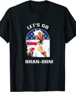 Lets Go Brandon, Biden Eating Ice Cream Tee T-Shirt