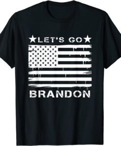 Let's Go Brandon , Brandon Chant American Flag Tee Shirt