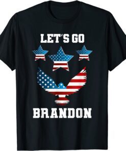 Let's Go Brandon Chant FJB Eagle US Flag Tee Shirt