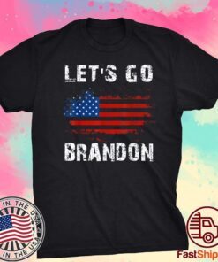 Let's Go Brandon Chant, Impeach Joe Biden Flag Usa Tee Shirt