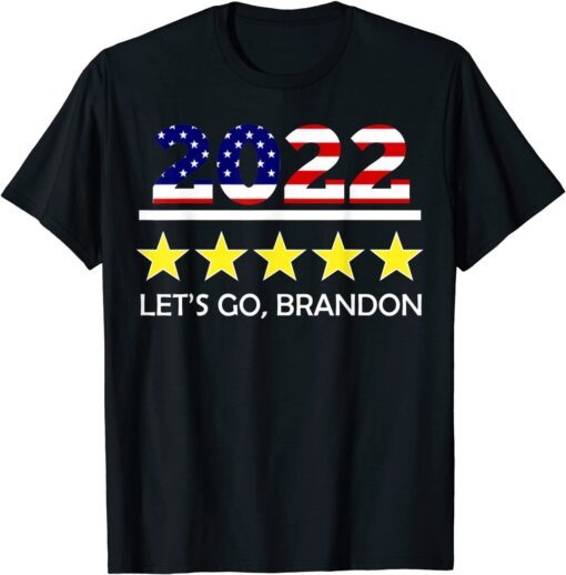 Lets Go Brandon Chant US Flag Pro Trump T-Shirt