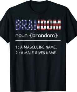 Lets Go Brandon Definition US Flag Tee Shirt