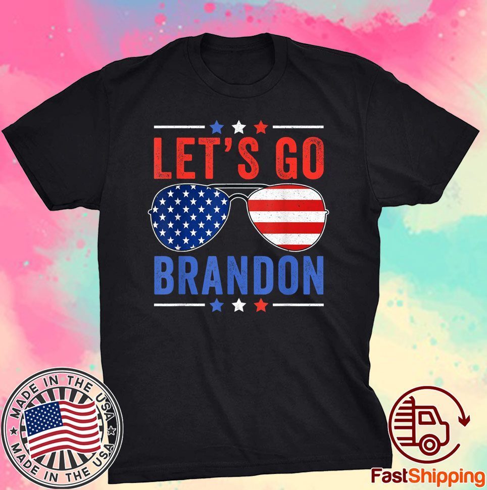 Let S Go Brandon Flag Sunglasses Anti Biden Club Tee Shirt Shirtelephant Office