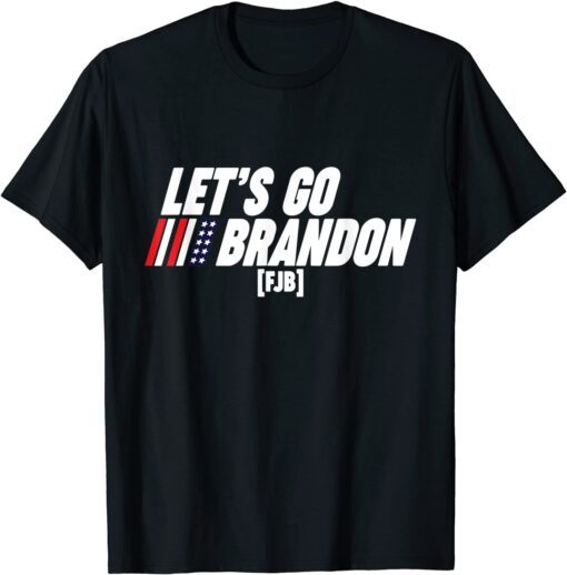 Let's Go Brandon, Impeach Biden Costume American Flag Tee Shirt