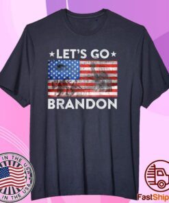 Let's Go Brandon, Joe Biden Chant, Impeach Biden US Flag Tee Shirt