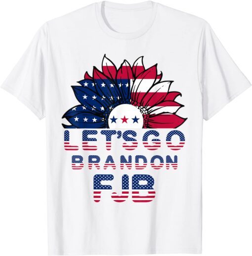 Let's Go, Brandon Joe Biden Chant Anti Liberal US Flag Tee Shirt