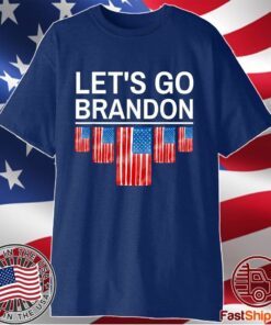 Let's Go Brandon, Joe Biden Chant Impeach 46 Us Flag Tee Shirt