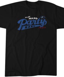 Max Scherzer Play Hard, Party Hard Tee Shirt