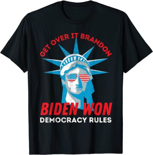 Meme Liberal Joe Biden Won Go Brandon Distressed Tee Shirt