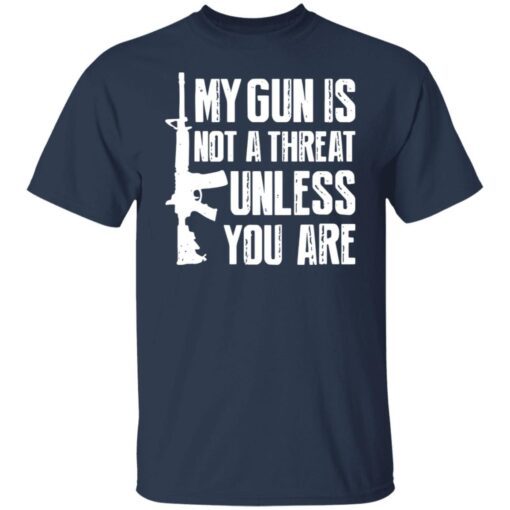 My Gun Is Not A Threat Unless You Are Tee shirt