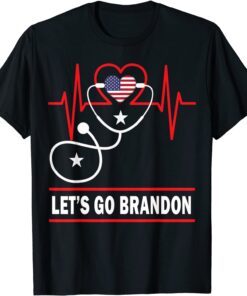Let’s Go Brandon Conservative US Flag Joe Biden Chant Tee Shirt