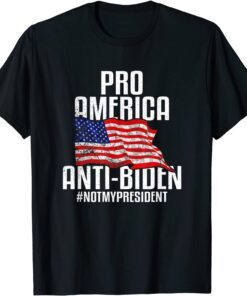 Pro America Anti Biden #NotMyPresident Impeach Biden Tee Shirt