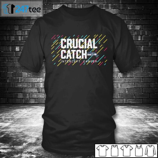 Seattle Seahawks 2021 Crucial Catch Intercept Cancer Tee Shirt