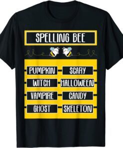 Spelling Bee Pun Halloween Costume For Teachers Tee Shirt