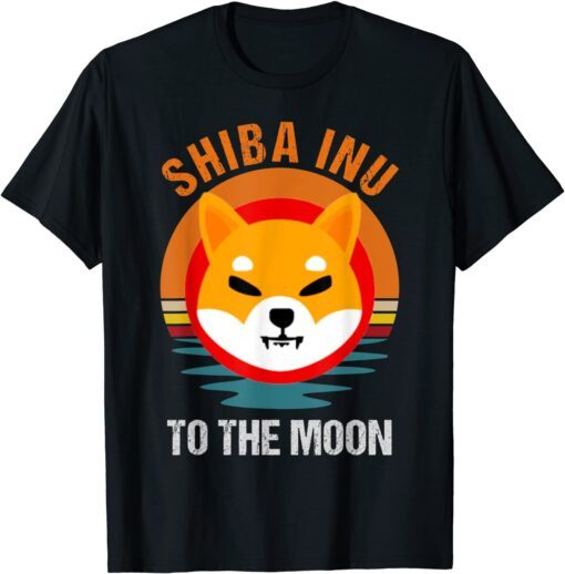 To The Moon, Shiba Inu Shib Coin T-Shirt