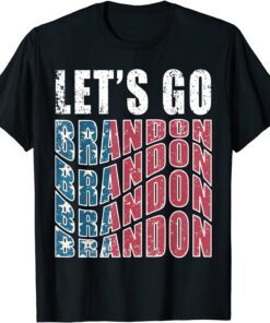 US Flag Let's Go Brandon Tee Shirt