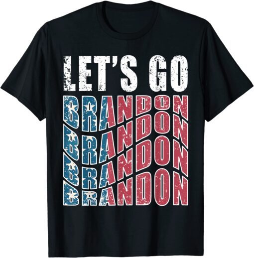 US Flag Let's Go Brandon Tee Shirt