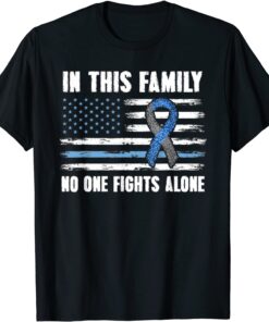 USA Flag Diabetes Type 1 Awareness Family Support Tee Shirt