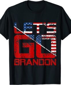 Vintage Let's Go Brandon American Flag Limited T-Shirt