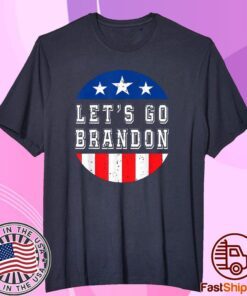 Vintage Let's Go Brandon Anti Joe Biden FJB US Flag Tee Shirt