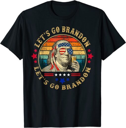 Vintage Let's Go Brandon Ben Drankin Tee Shirt