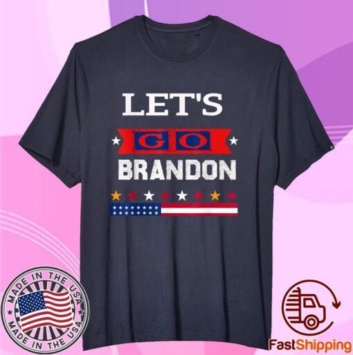 Vintage Let's Go Brandon Chant Anti Joe Biden Tee Shirt