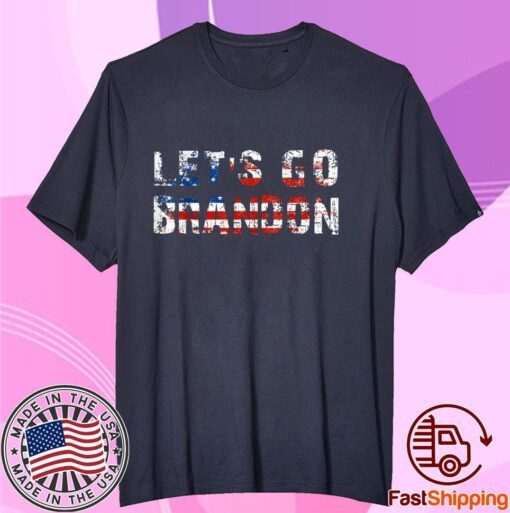 Vintage Let's Go Brandon Chant, Impeach Joe Biden Us Flag Classic Shirt