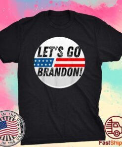 Vintage Let's Go Brandon Flag Us Tee Shirt