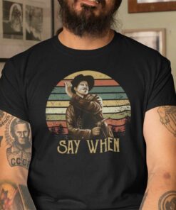 Vintage Say When Doc Holliday Tee Shirt