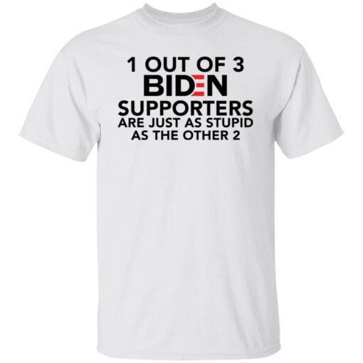 1 out of 3 Biden supporters are just as stupid as the other 2 Tee shirt