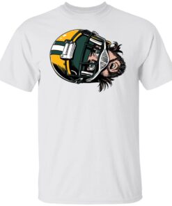 Aaron Rodgers Face Green Tee shirt