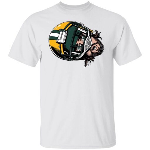 Aaron Rodgers Face Green Tee shirt