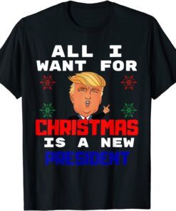 All I Want For Christmas Is A New President Gingerbread Tee Shirt