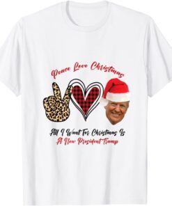 All I Want For Christmas Is A New President TRUMP Santa Hat T-Shirt