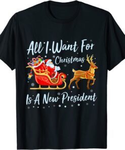 All I Want For Christmas Is A New President Xmas Biden Tee Shirt