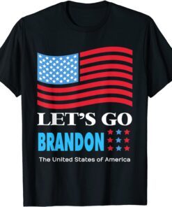 All I Want For Christmas Is This Let's Go Braden Brandon Usa Flag Tee Shirt