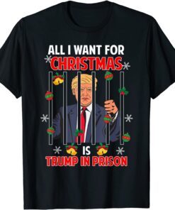 All I Want for Christmas Is Biden in Prison Tee Shirt