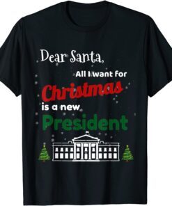 All I want for Christmas is a new president Vintage Sweater Tee Shirt