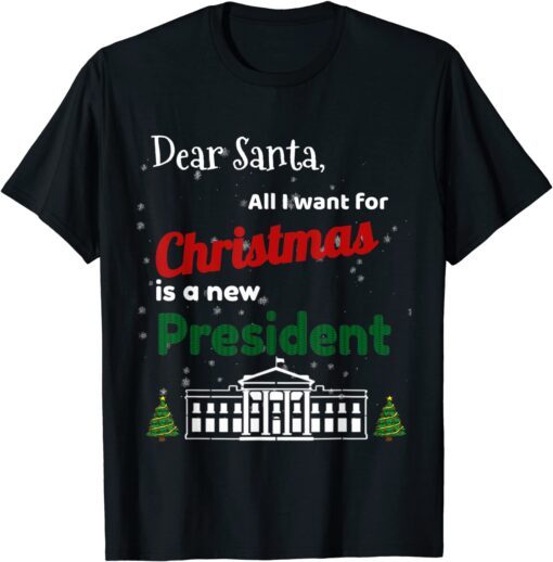 All I want for Christmas is a new president Vintage Sweater Tee Shirt