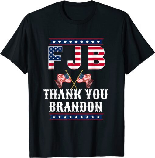 American Flag Thank You Brandon Tee ShirtAmerican Flag Thank You Brandon Tee Shirt